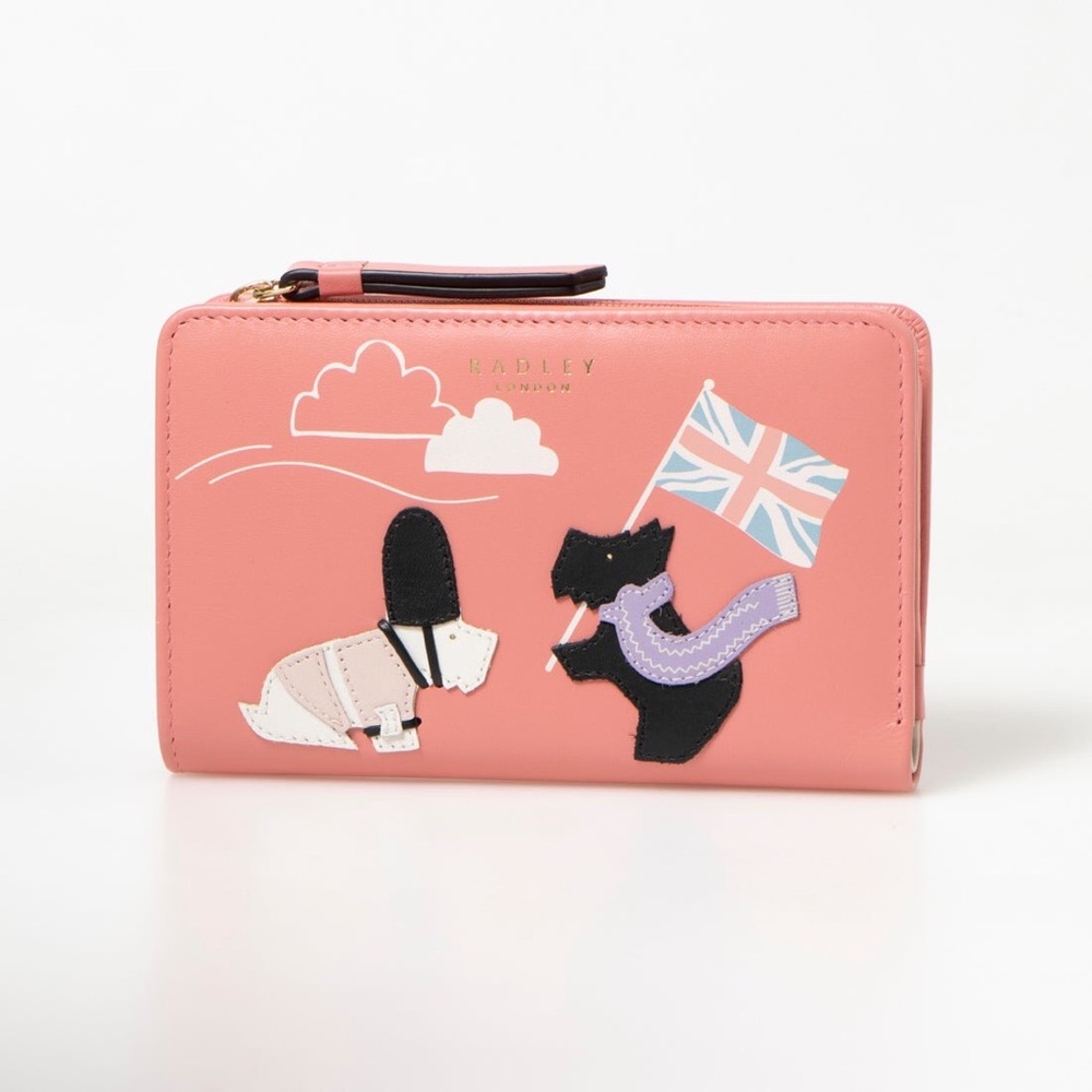 Radley London Limited Edition Pink Calfskin matinée bifold SCOTTIES wallet